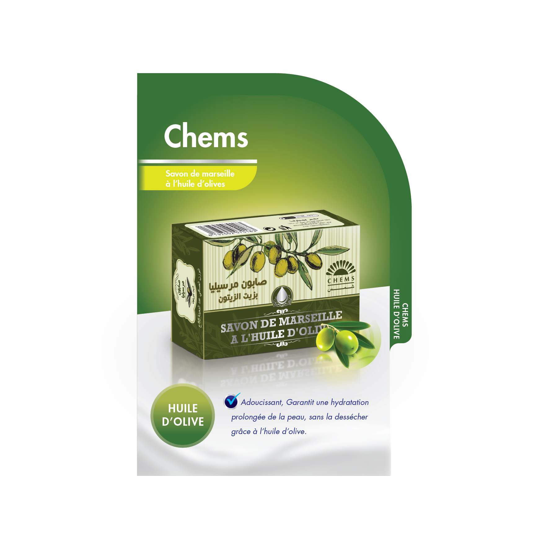 Chems – Savon de Marseille a L’huile d’olive